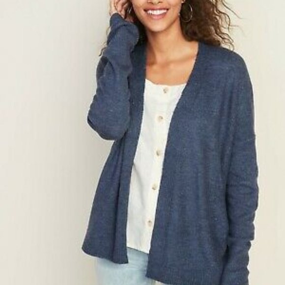 Old Navy Sweaters - Old Navy Blue Heather Cardigan NWT